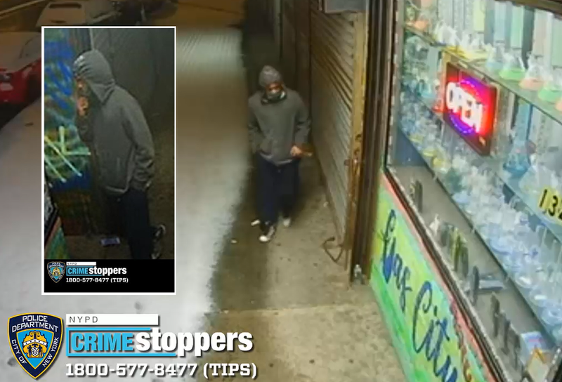Surveillance footage shows the suspect around the time of Tuesday morning's attack