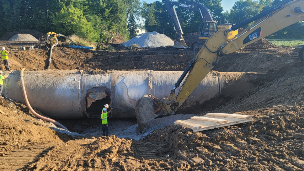 Great Lakes Water Authority gives repair update on massive water main break in Metro Detroit