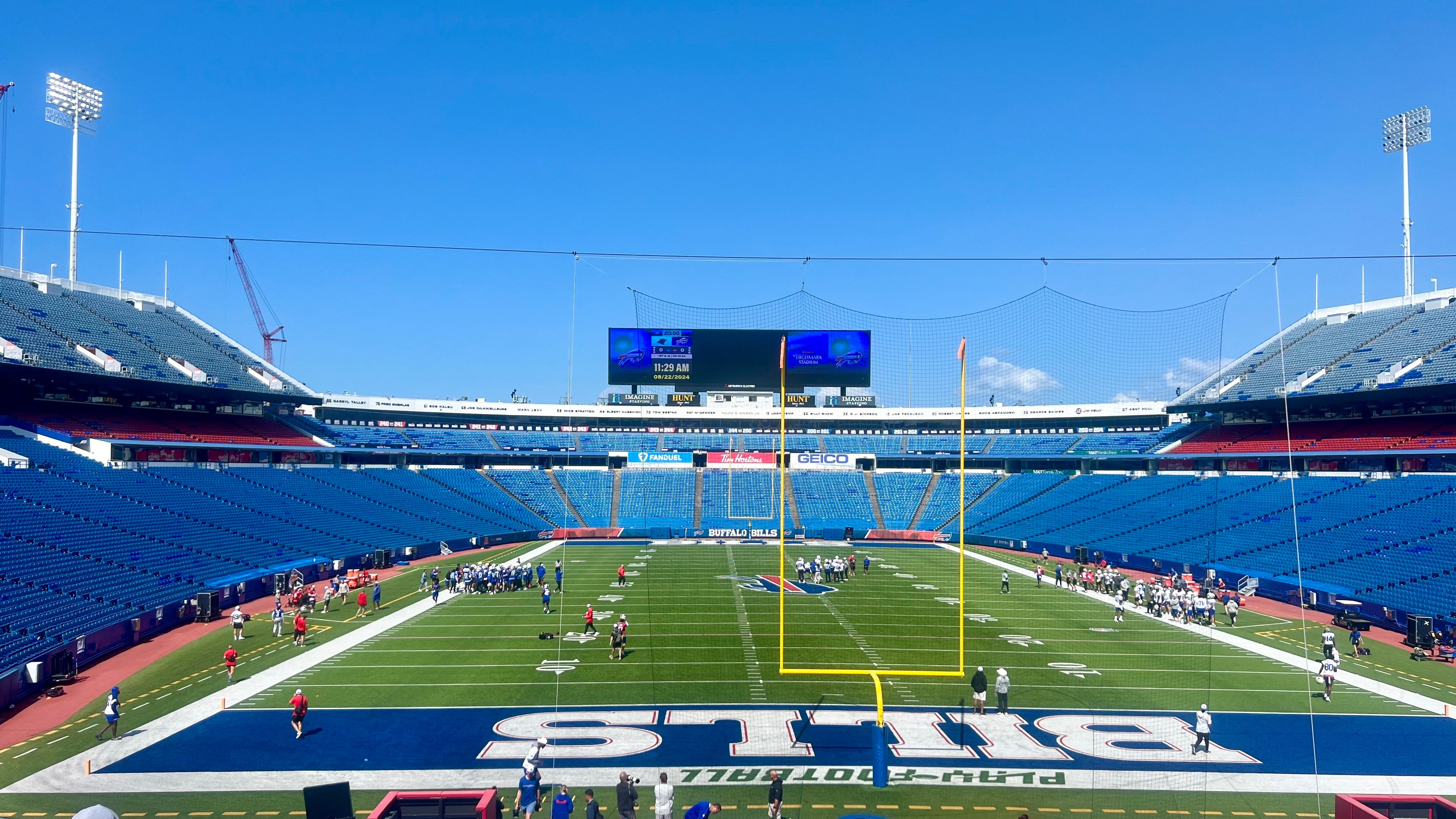 Panthers to play starters against Bills on Saturday