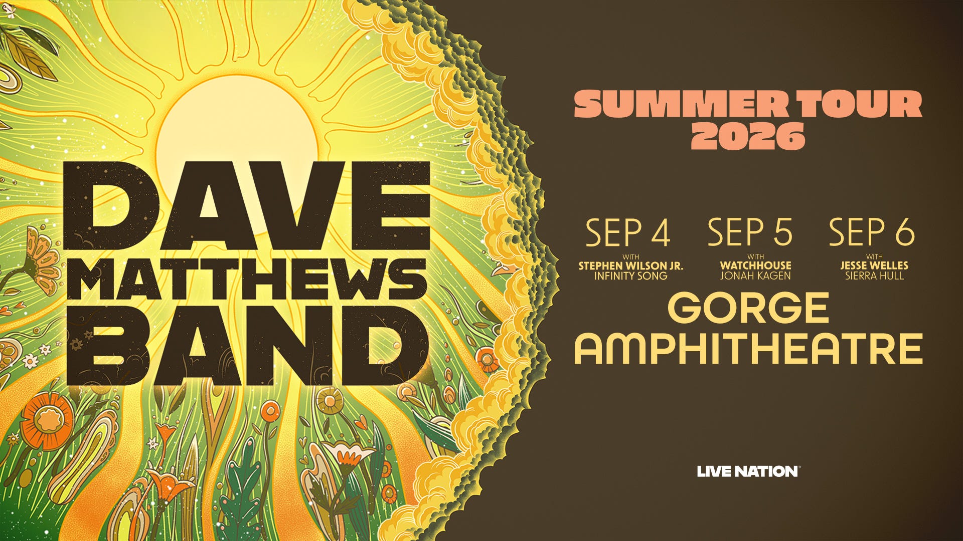Win Tickets To Dave Matthews Band At The Gorge!