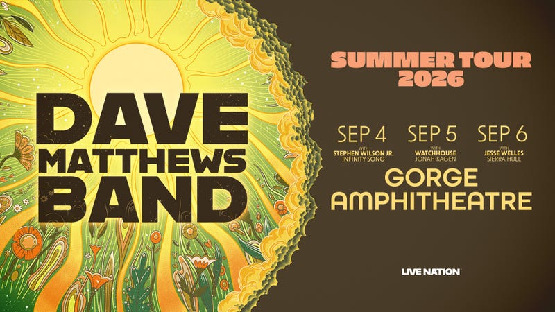 Win Tickets To Dave Matthews Band At The Gorge!