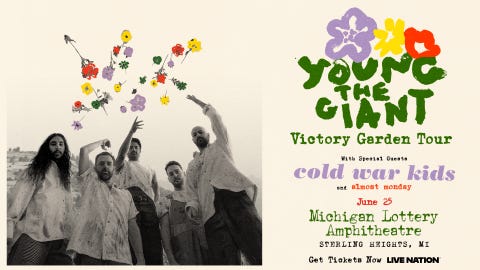 Young the Giant at Michigan Lottery Amphitheatre at Freedom Hill