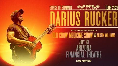 Darius Rucker with special guests Old Crow Medicine Show and Austin Williams!