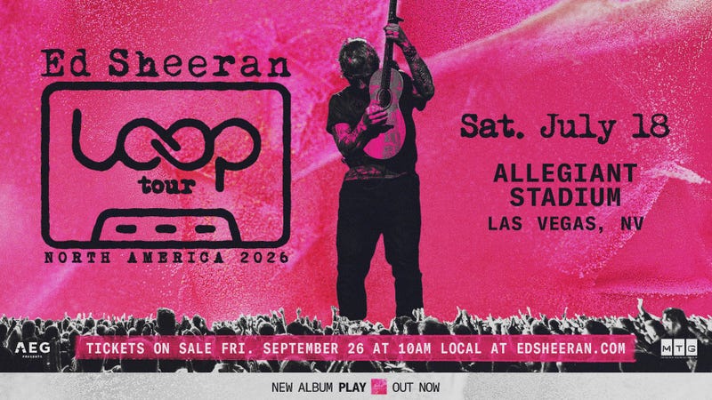 Ed Sheeran at Allegiant Stadium