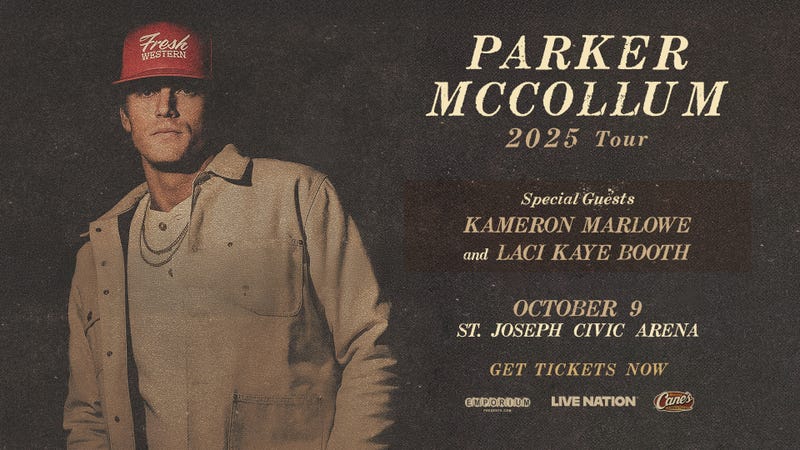 Parker McCollum is coming to St. Joseph on October 9th, 2025!