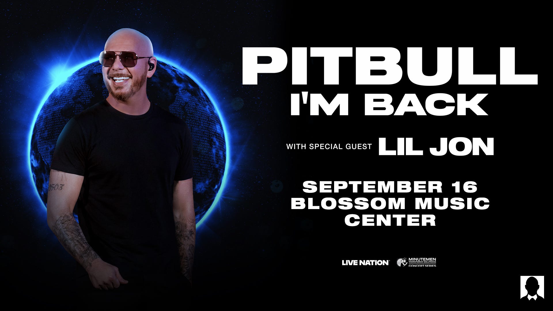 Pitbull at Blossom Music Center on September 16, 2026
