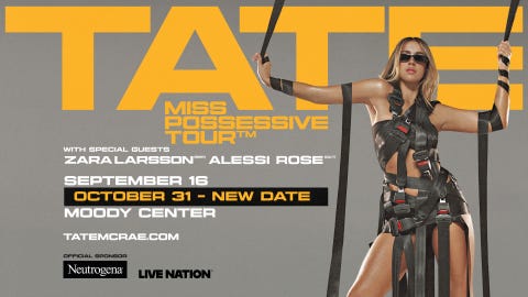 Tate McRae - Miss Possesive Tour - 2nd Show!