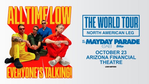 All Time Low with guests Mayday Parade, The Cab, and The Paradox!