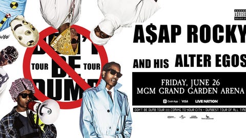 ASAP Rocky: DON’T BE DUMB WORLD TOUR