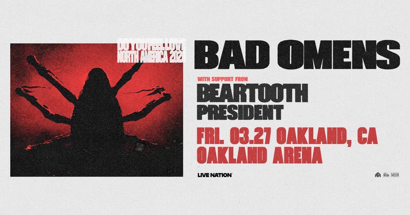 Bad Omens "Do You Feel Love North America 2026" Tour