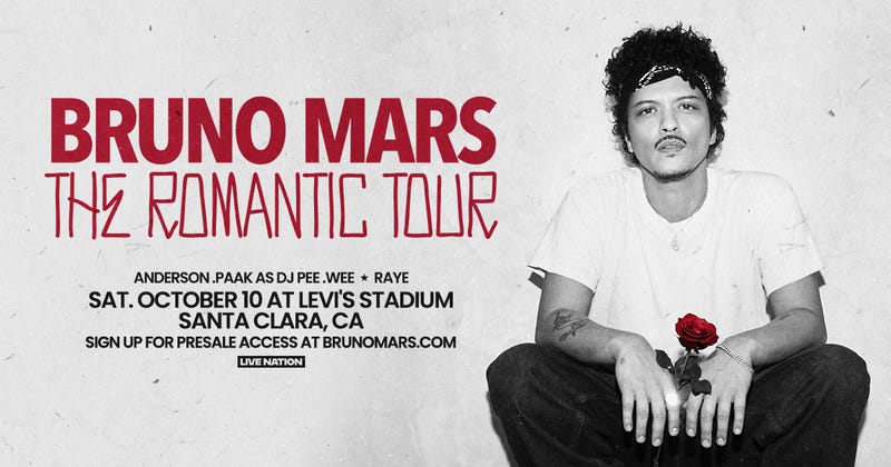 Bruno Mars "The Romatic Tour"
