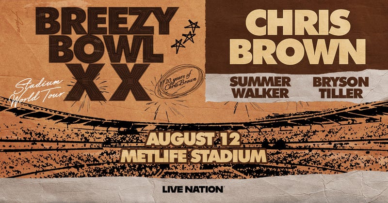 Text in for a Chance to Win Tickets to see Chris Brown at MetLife Stadium