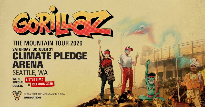 Win Gorillaz Tickets This Weekend on 107.7 The End!