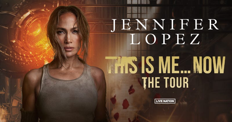 A promotional poster for Jennifer Lopez's 2024 tour