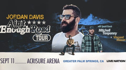 Jordan Davis "Ain't Enough Road" Tour So Cal Dates