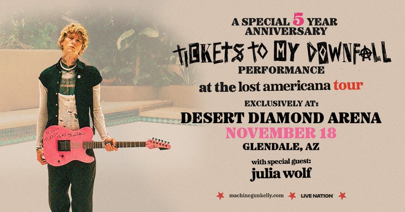 mgk tickets to my downfail at the lost americana tour