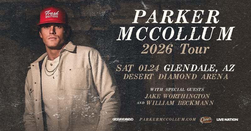 Parker McCollum at Desert Diamond Arena on January 24, 2026