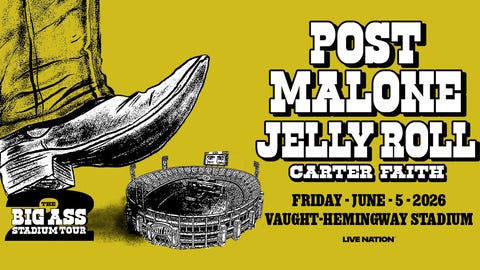 Post Malone and Jelly Roll team up for 'The BIG ASS Stadium Tour Part 2'