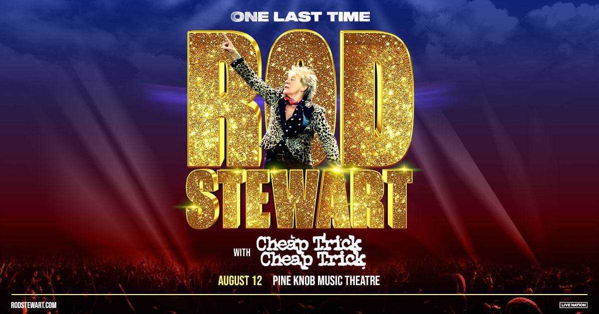 OnOFF Rod Stewart (RARE!!送料込み） Win Rod Stewart Tickets!