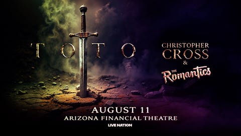 Toto + Christopher Cross + The Romantics!