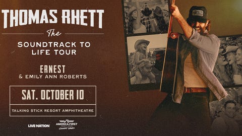Thomas Rhett with special guests Ernest and Emily Ann Roberts!