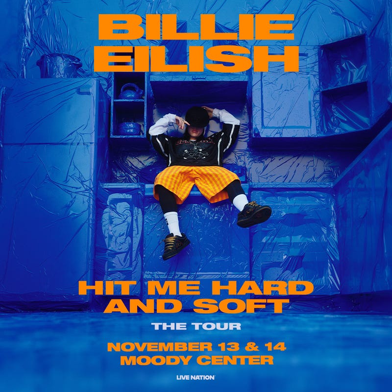 Billie Eilish Hit Me Hard and Soft Tour November 13 & 14 Moody Center