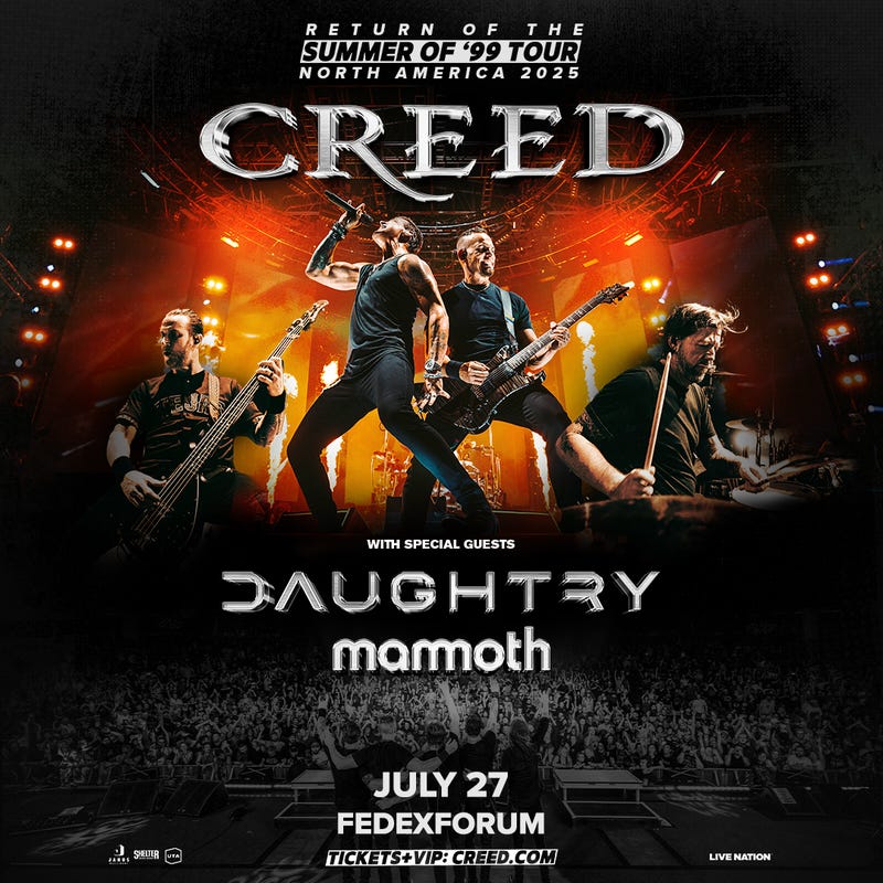 Live Nation Creed with Daughtry at FedExForum Memphis