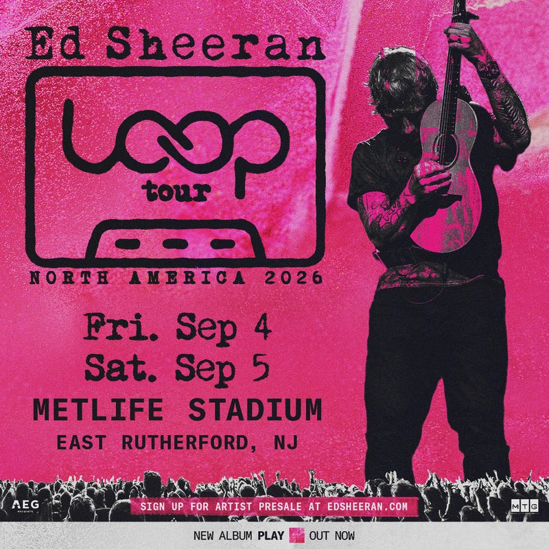 Ed Sheeran at MetLife Stadium