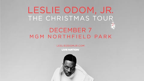 Leslie Odom Jr. at MGM Northfield Park on December 7th