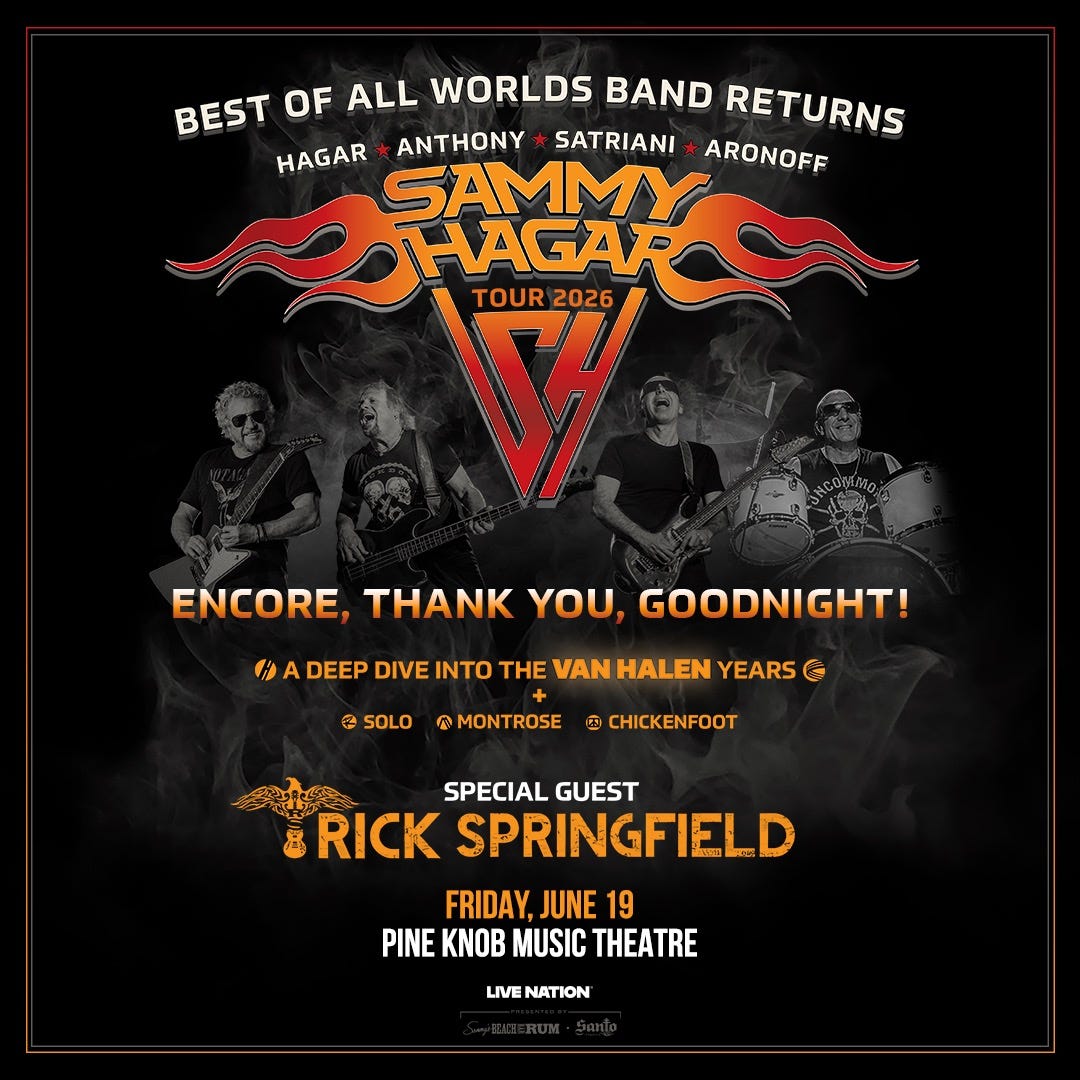 Sammy Hagar: The Best Of All Worlds 2026