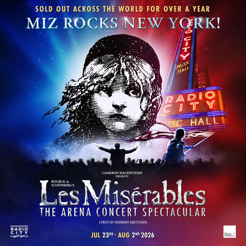 Listen For A Chance to Win Tickets to See ​​Les Misérables: The Arena Concert Spectacular ​at Radio City Music Hall