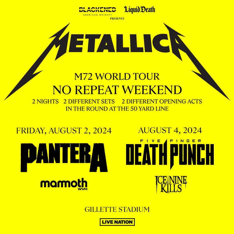 Metallica M72 World Tour
