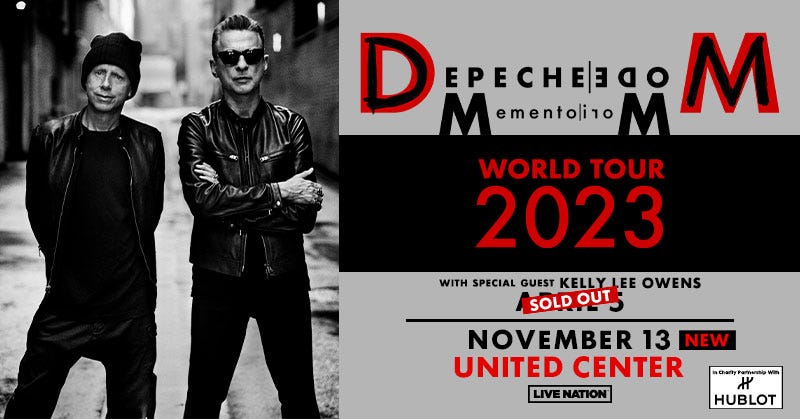 Depeche Mode April 5th & November 13th United Center
