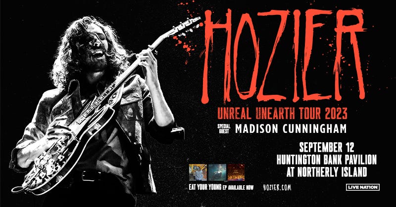 Hozier Huntington Bank Pavilion September 12th
