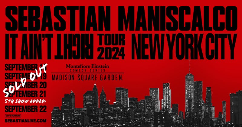 Enter for a chance to win tickets to see Sebastian Maniscalco