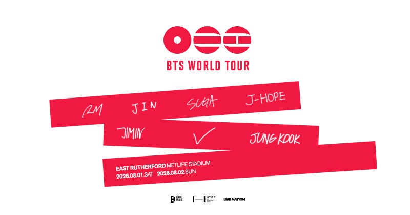 Listen for a Chance to Win Tickets to See BTS at MetLife Stadium