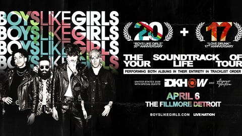 Boys Like Girls at The Fillmore Detroit