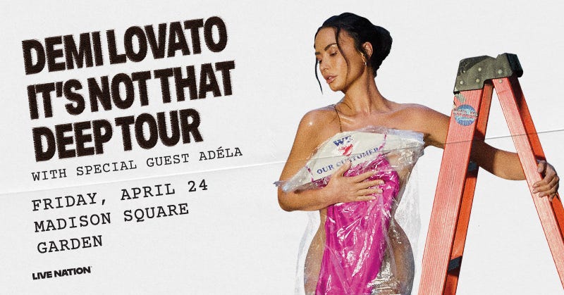 Enter for a Chance to Win Tickets to see Demi Lovato at Madison Square Garden