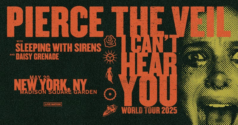 Enter for a Chance to Win Tickets to See Pierce the Veil at Madison Square Garden