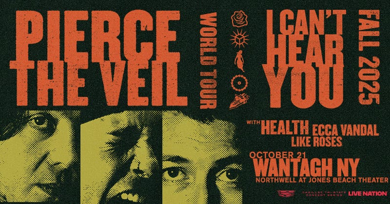 Enter for a Chance to Win Tickets to See Pierce the Veil at Northwell at Jones Beach Theater