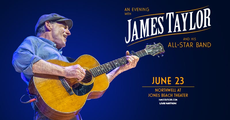 Enter for a Chance to Win Tickets to See James Taylor at Northwell at Jones Beach Theater