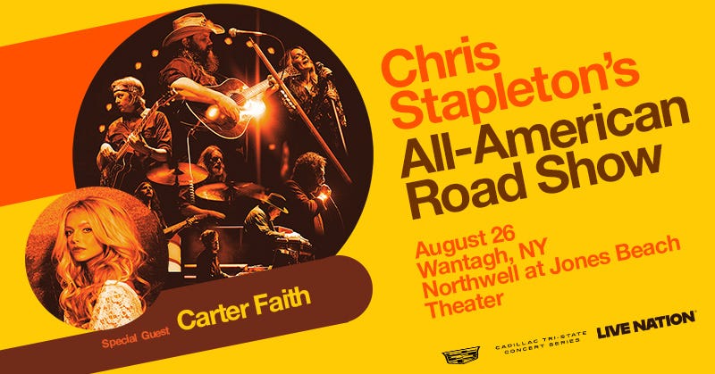 Text for a Chance to Win Tickets to See Chris Stapleton's All-American Road Show