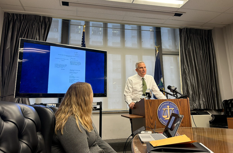 Allegheny County D.A. Stephen Zappala announces charges against owners of Century III