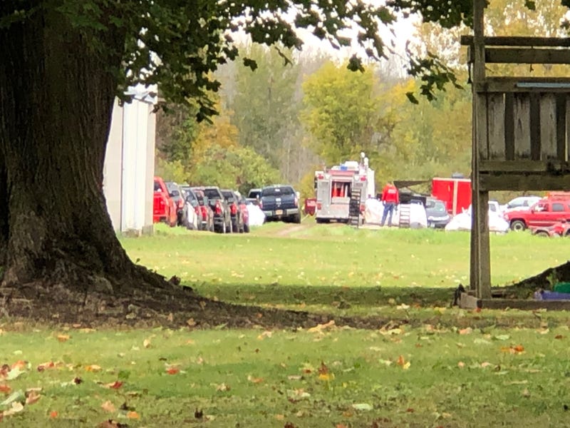Emergency officials investigate the plane crash involving prominent attorney Steve Barnes and his niece, Elizabeth. October 4, 2020