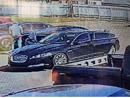 Wanted car burglars motoring around in a stolen Jaguar!