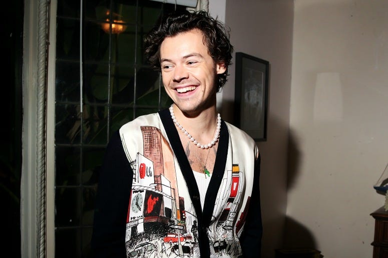 Harry Styles attends The Launch of Harry Styles' New Album With Private Listening Session For Fans on December 11, 2019