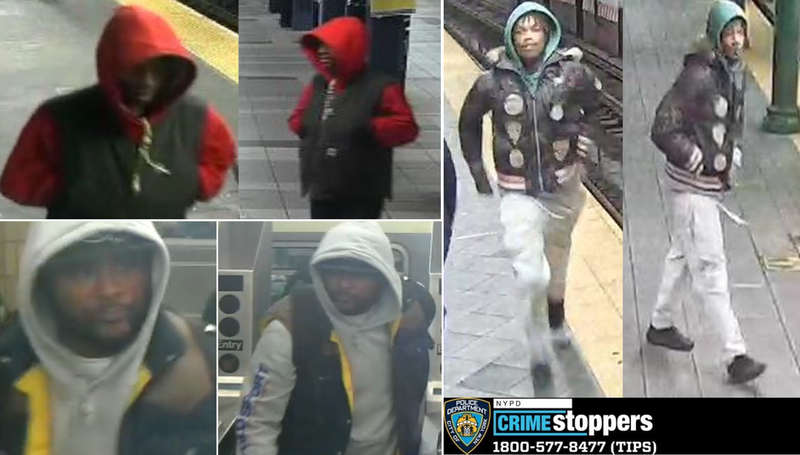Police are searching for three suspects in three separate assaults in the subway over the past week