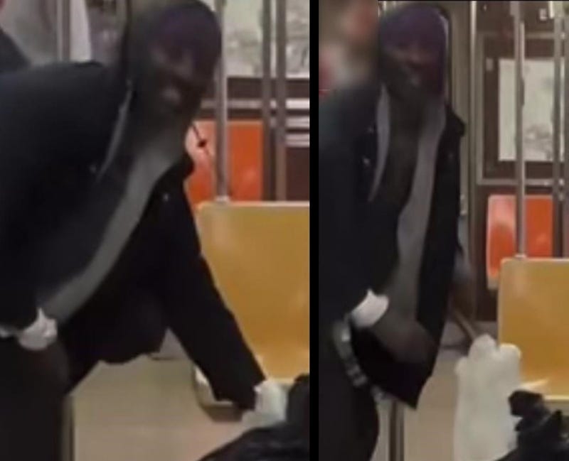 Police are searching for a suspect in Sunday's unprovoked attack aboard an A train in Ozone Park