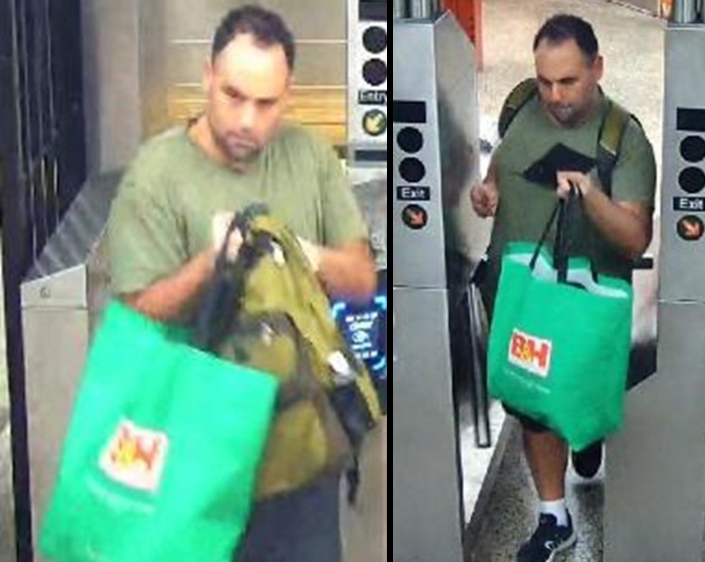 Police are searching for a suspect who they believed fired shots at a man who was mugging a woman at the 49th Street station