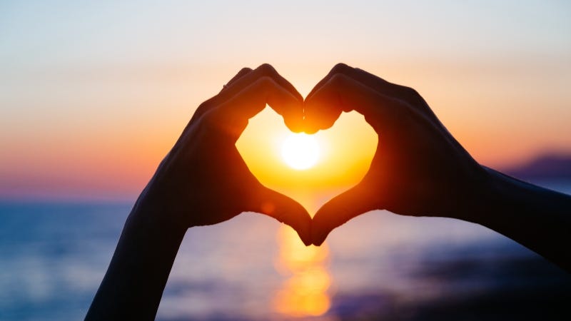 Heart Hands sunset getty images 800x450